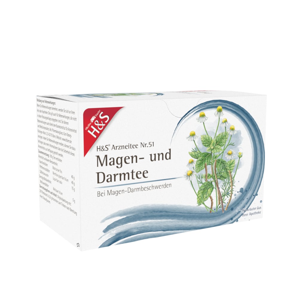 H&S Arzneitee Magen- und Darmtee 20X2.0 g Filterbeutel