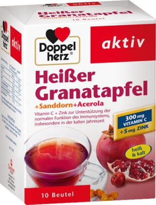 Doppelherz aktiv Heißer Granatapfel + Sanddorn + Acerola  10 St Granulat