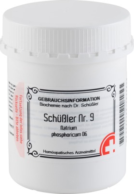 SCHÜSSLER Nr.9 Natrium phosphoricum D 6 Tabletten 1000 St Tabletten