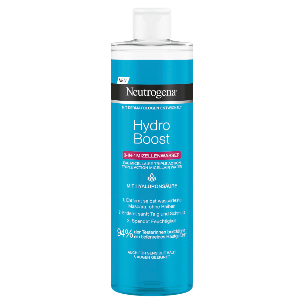 Neutrogena Hydro Boost 3in1 Mizellenwasser 400 ml Flüssigkeit