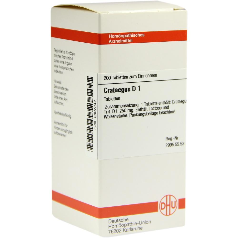 CRATAEGUS D 1 Tabletten 200 St Tabletten