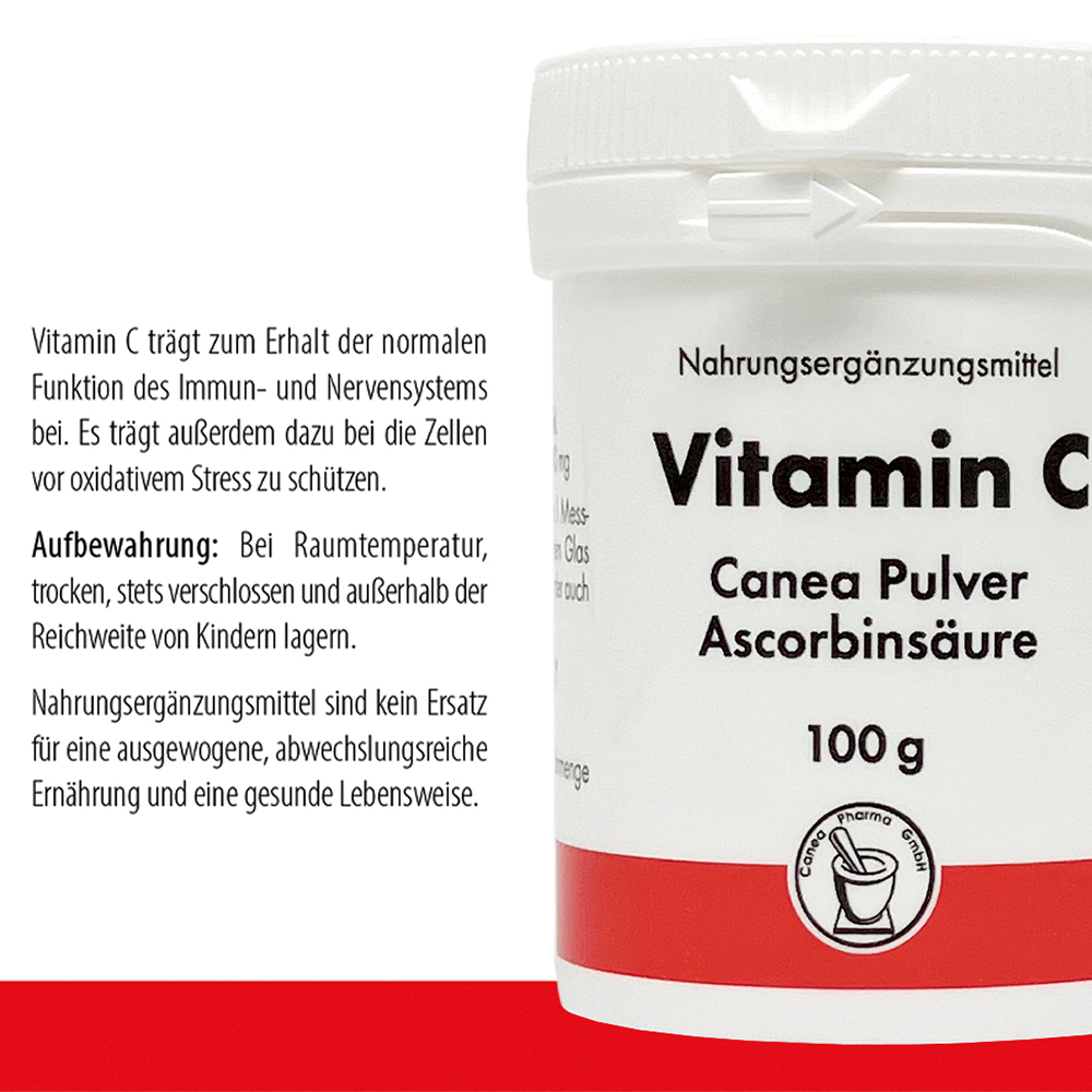 Vitamin C Canea Pulver 100 g 100 g Pulver