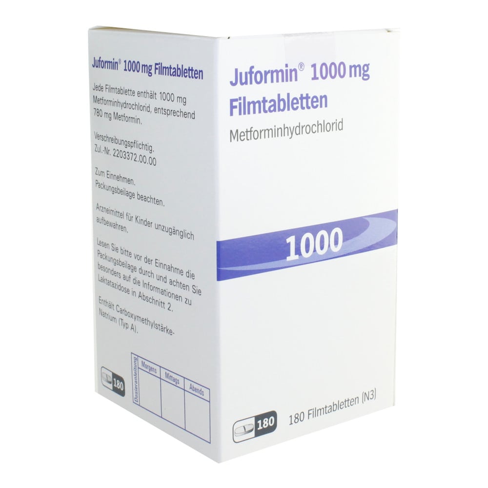 Juformin 1000mg 180 St Filmtabletten