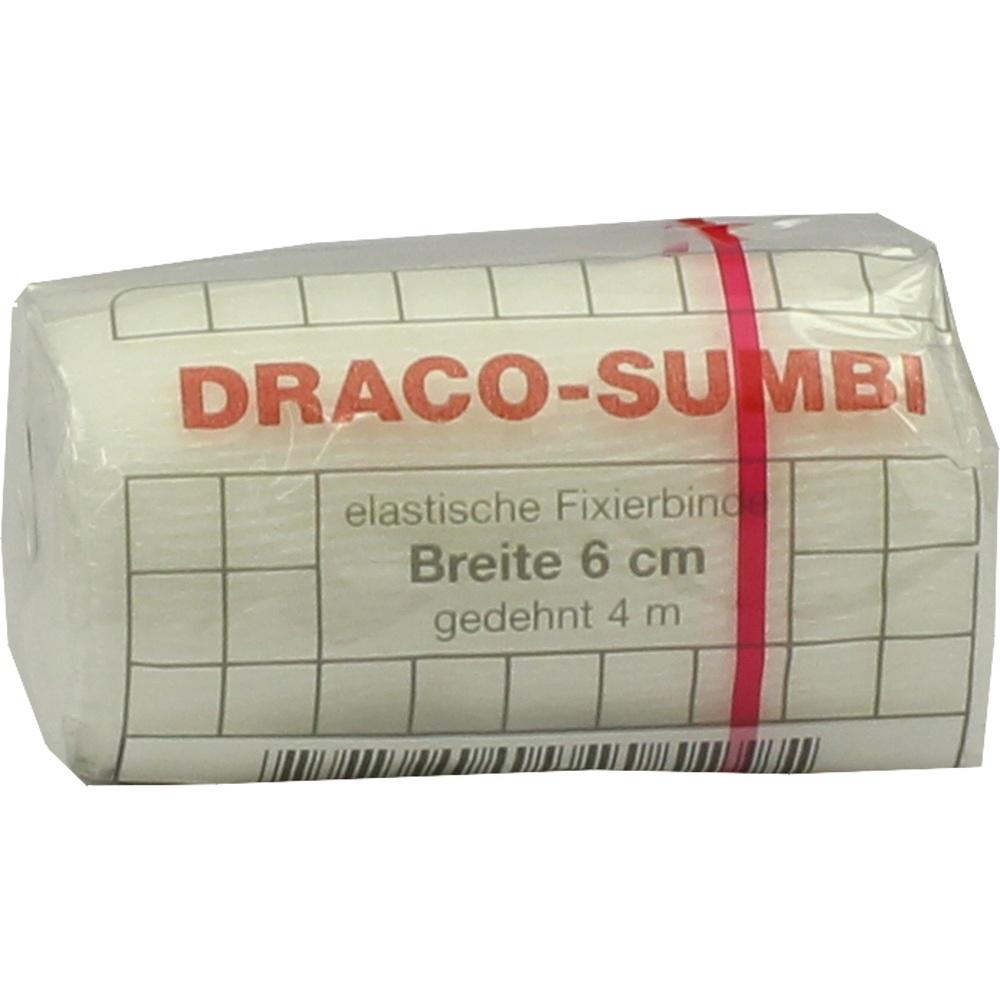 DRACOSUMBI Fixierbinde 6 cmx4 m weiß 1 St Binden