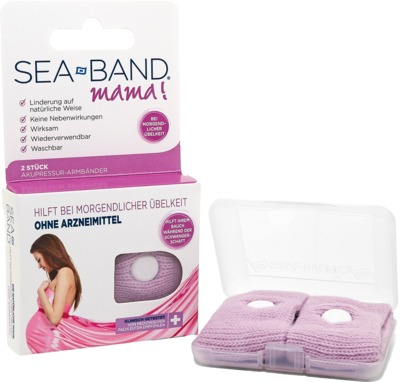 SEA-BAND mama AKUPRESSUR-ARMBÄNDER für Schwangere 2 St