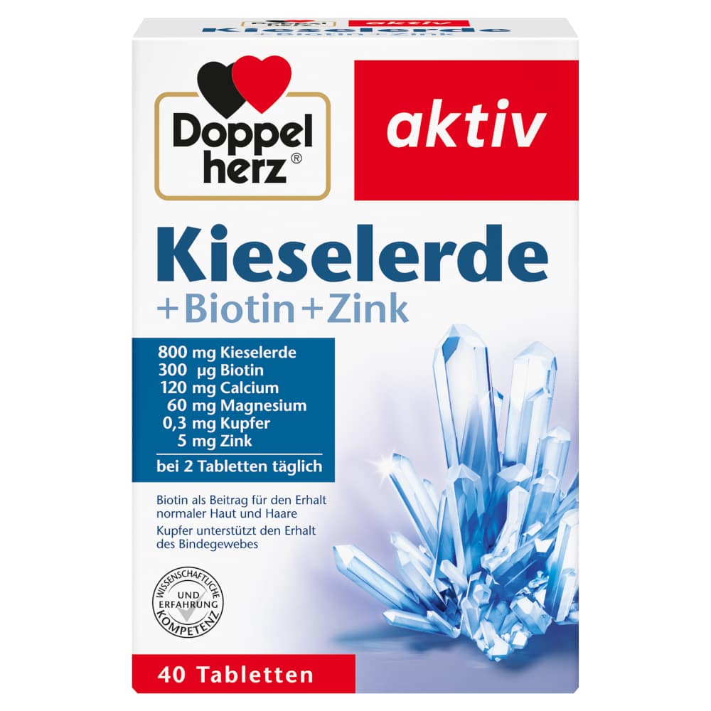 Doppelherz aktiv Kieselerde + Biotin + Zink  40 St Tabletten