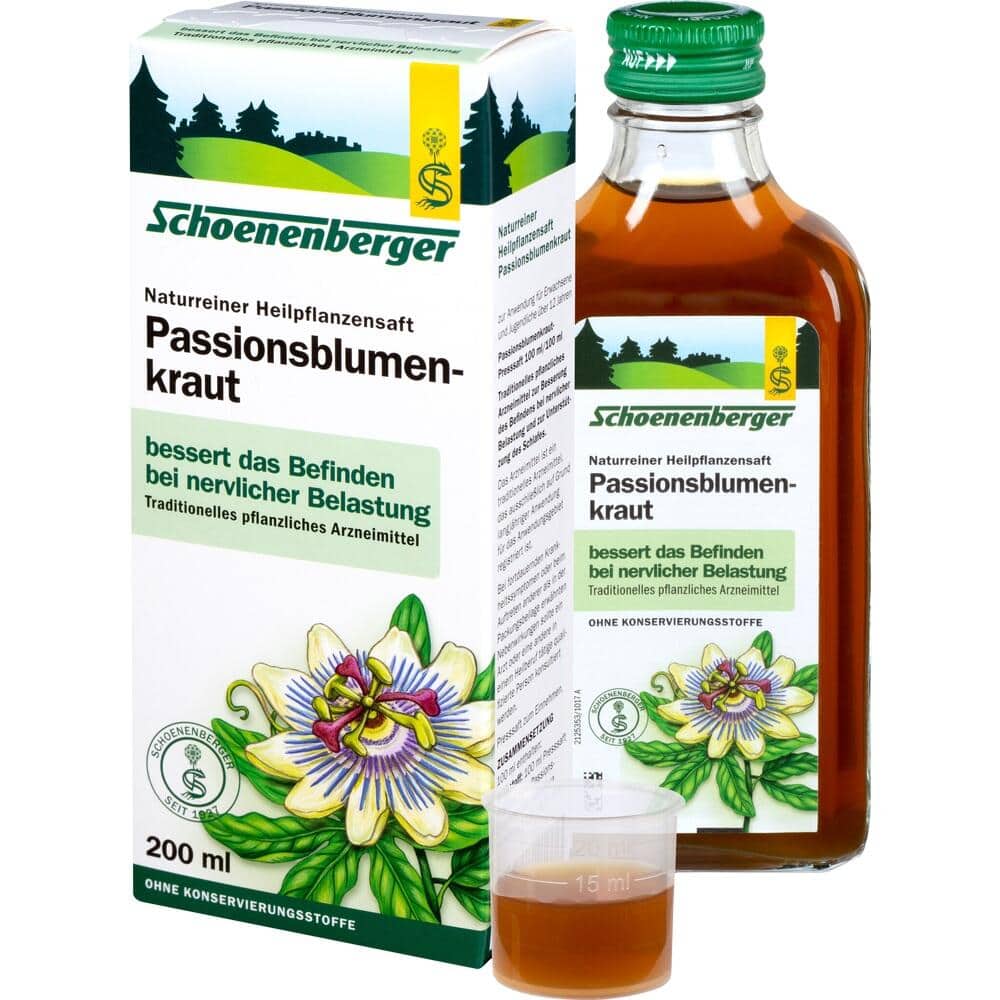Schoenenberger Naturreiner Heilpflanzensaft Passionsblumenkraut 200 ml Saft