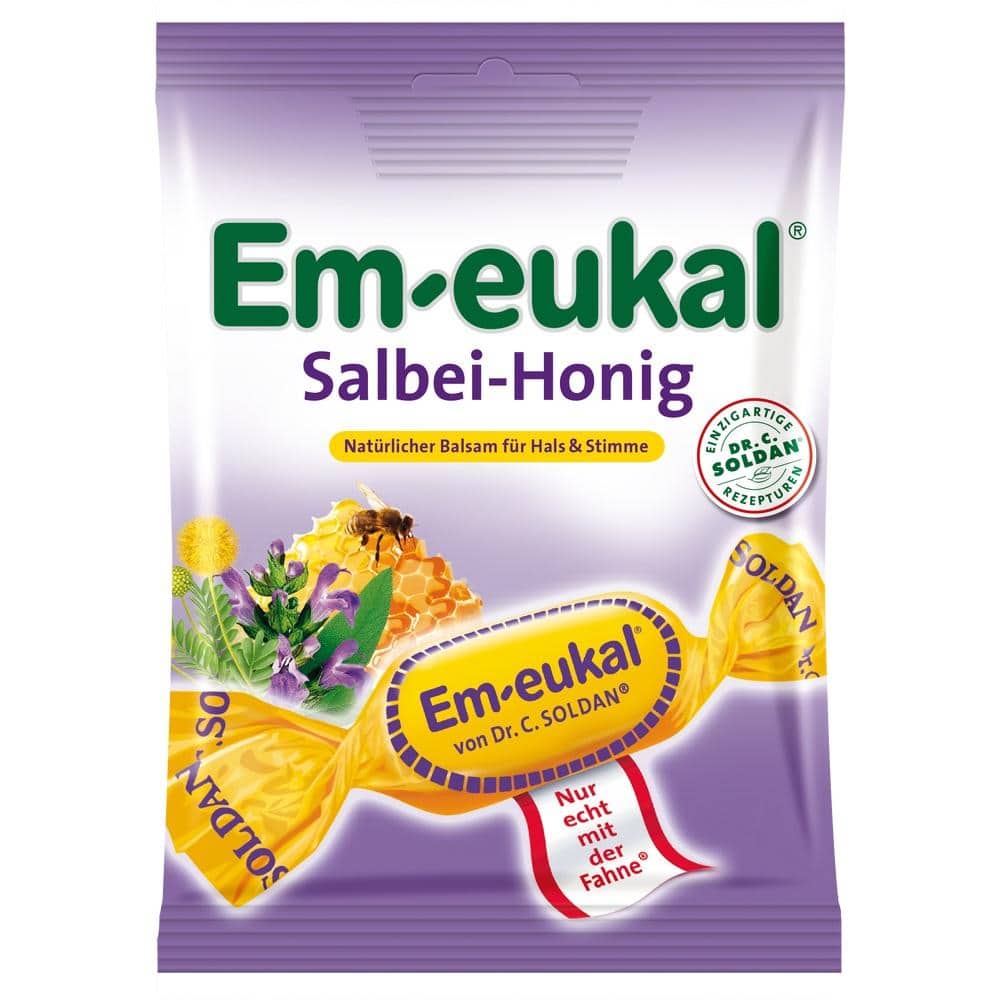 Em-eukal Salbei Honig zuckerhaltig 75 g Bonbons
