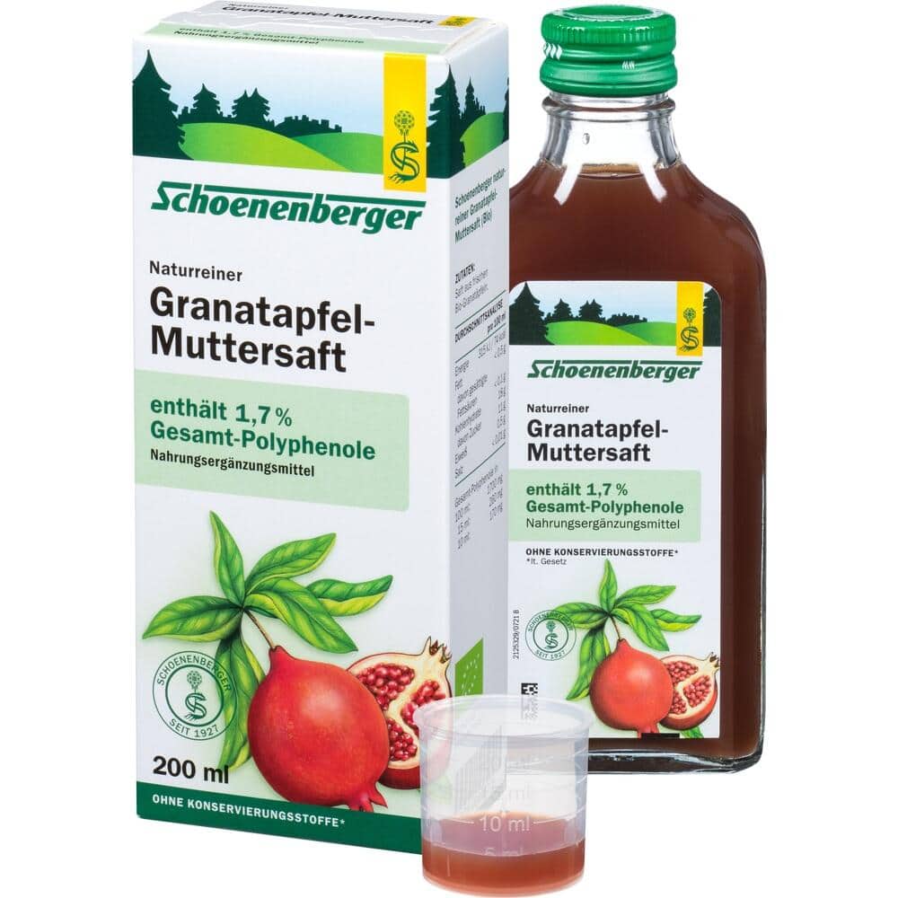 Schoenenberger Naturreiner Granatapfel-Muttersaft  200 ml Saft