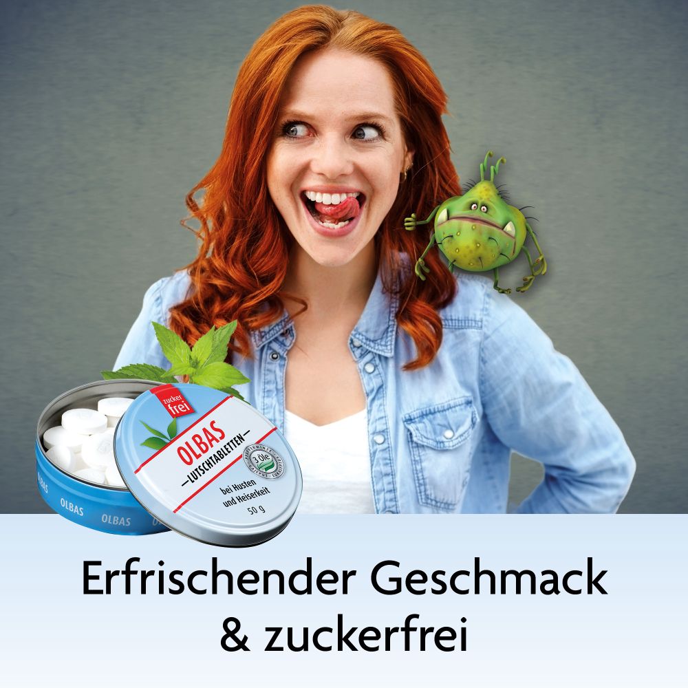 OLBAS LUTSCHTABLETTEN zuckerfrei 50 g Lutschtabletten