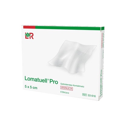 LOMATUELL Pro 5x5 cm steril 8 St Verband