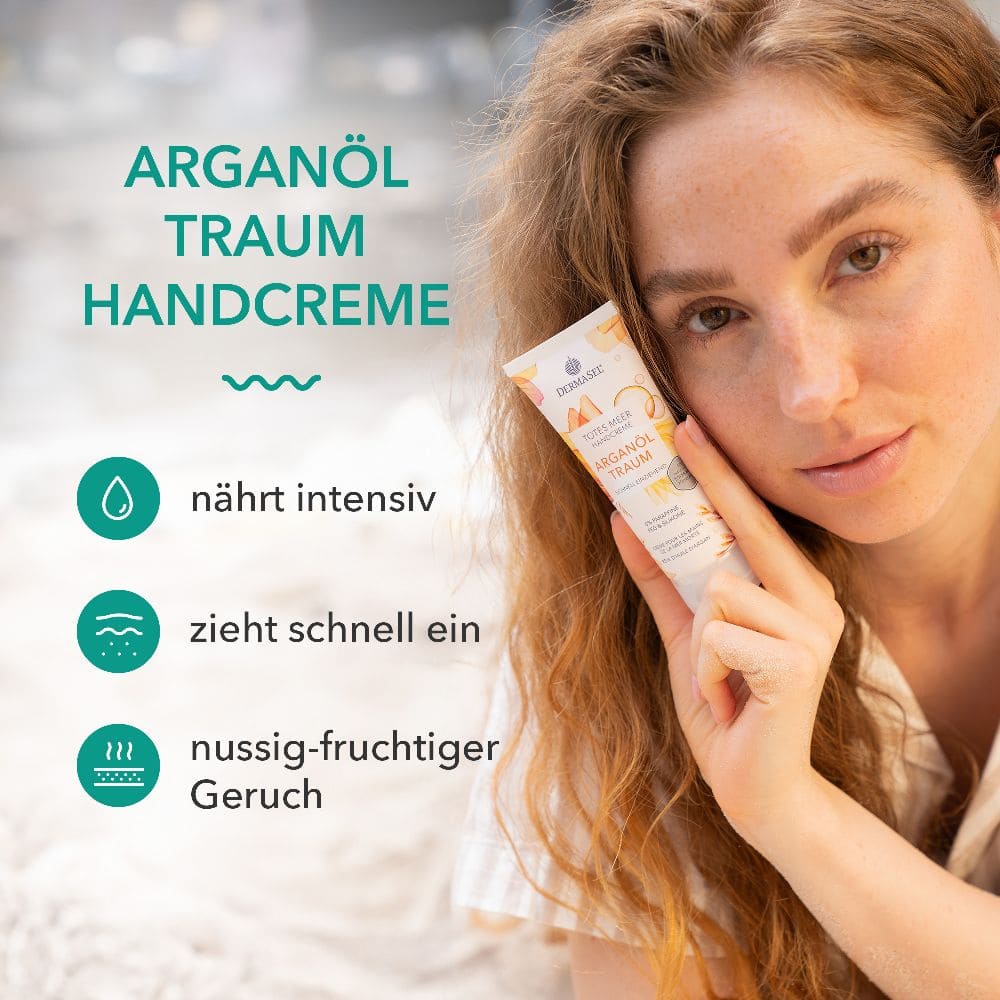 DERMASEL TOTES MEER HANDCREME ARGANÖL TRAUM 75 ml Creme