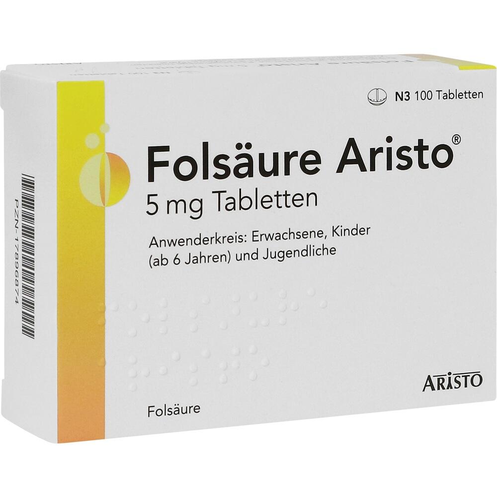 Folsäure Aristo 5mg 100 St Tabletten