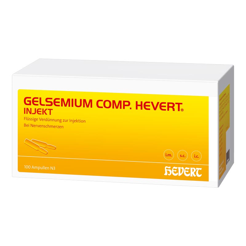 GELSEMIUM COMP. HEVERT INJEKT 100X2 ml Ampullen