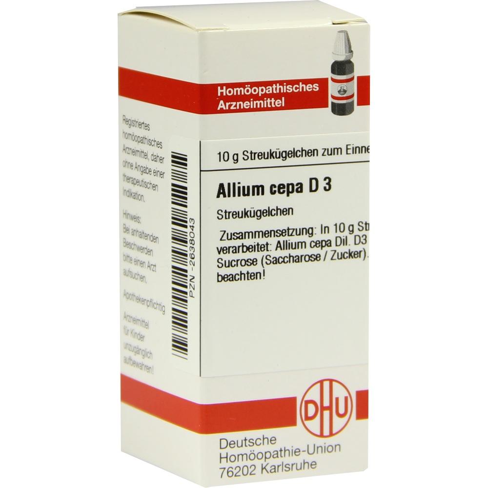 ALLIUM CEPA D 3 Globuli 10 g Globuli