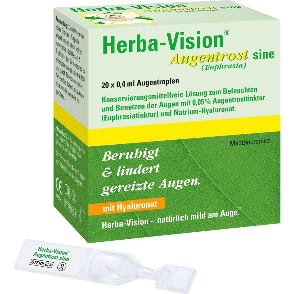 HERBA-VISION Augentrost sine Augentropfen 20X0.4 ml Augentropfen