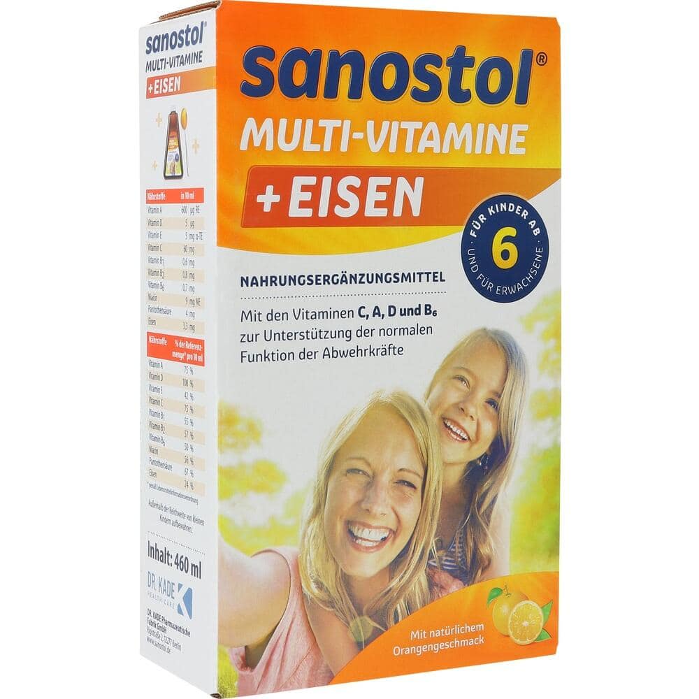 sanostol MULTIVITAMINE + EISEN 460 ml Saft