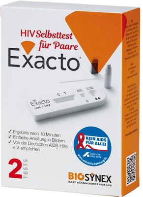 EXACTO HIV Selbsttest für Paare 1 St Test