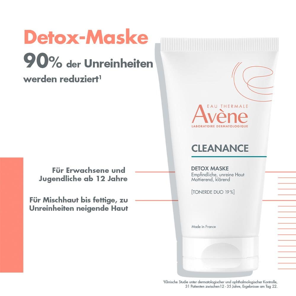 Avène Cleanance Detox-Maske 50 ml Gesichtsmaske