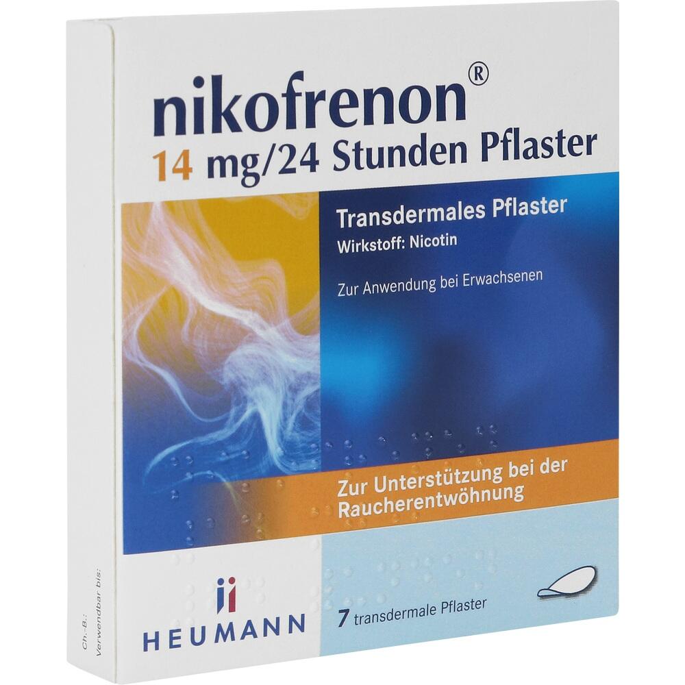 nikofrenon 14 mg/24 Stunden Pflaster, 7 St 7 St Pflaster transdermal
