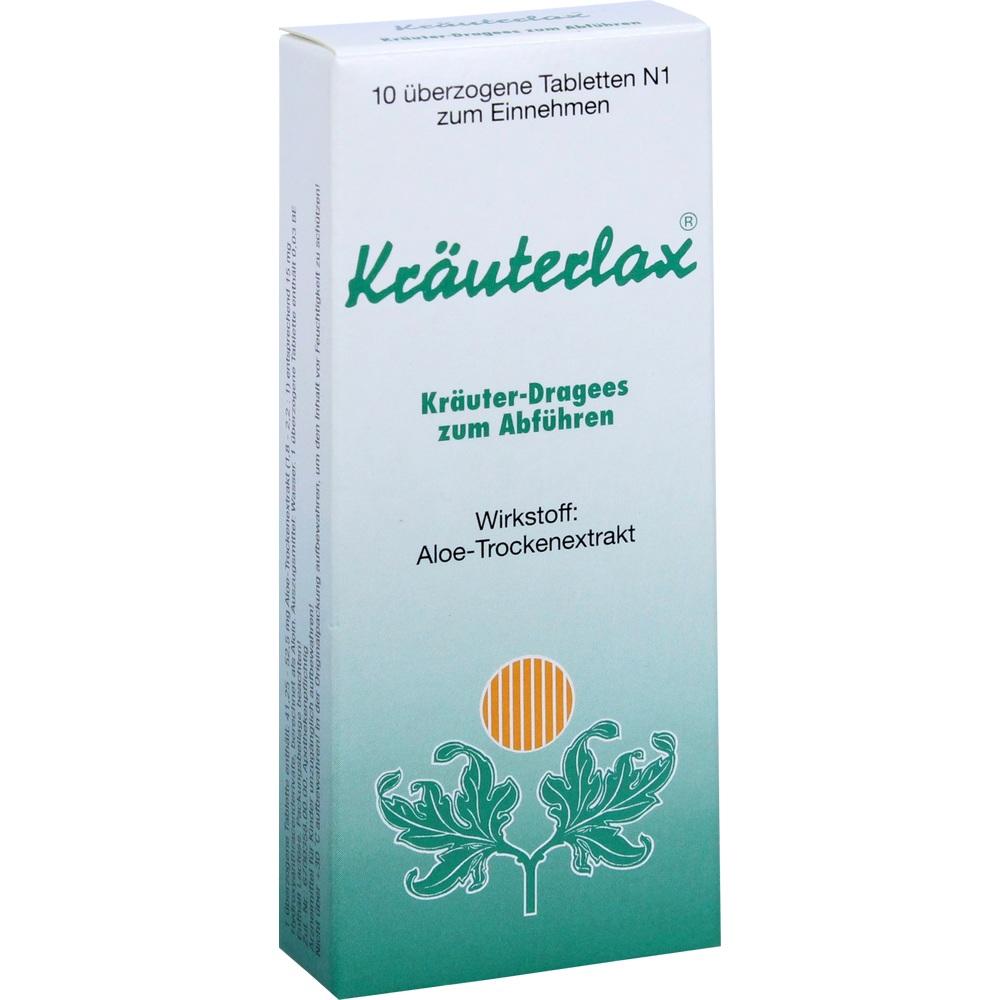 Kräuterlax Kräuter-Dragees zum Abführen 10 St Überzogene Tabletten
