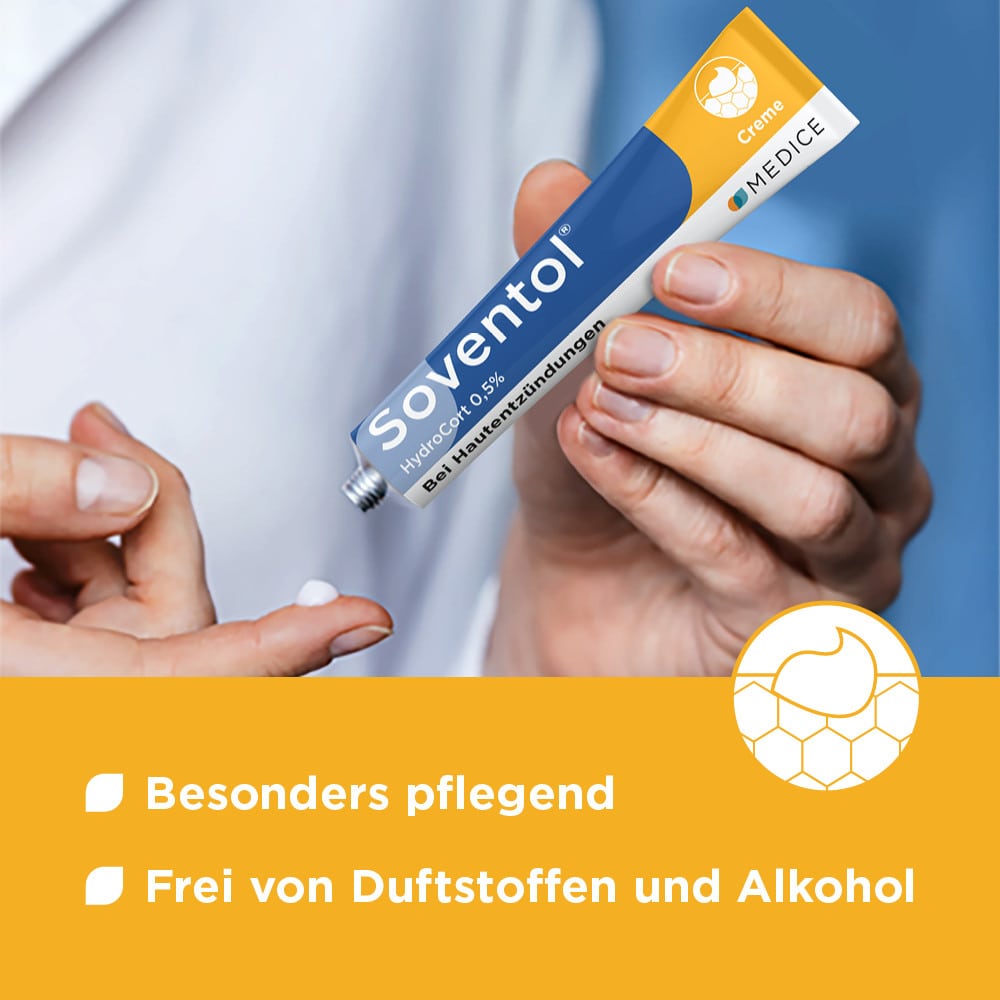 Soventol HydroCort 0,5% bei akuten Hautentzündungen 15 g Creme