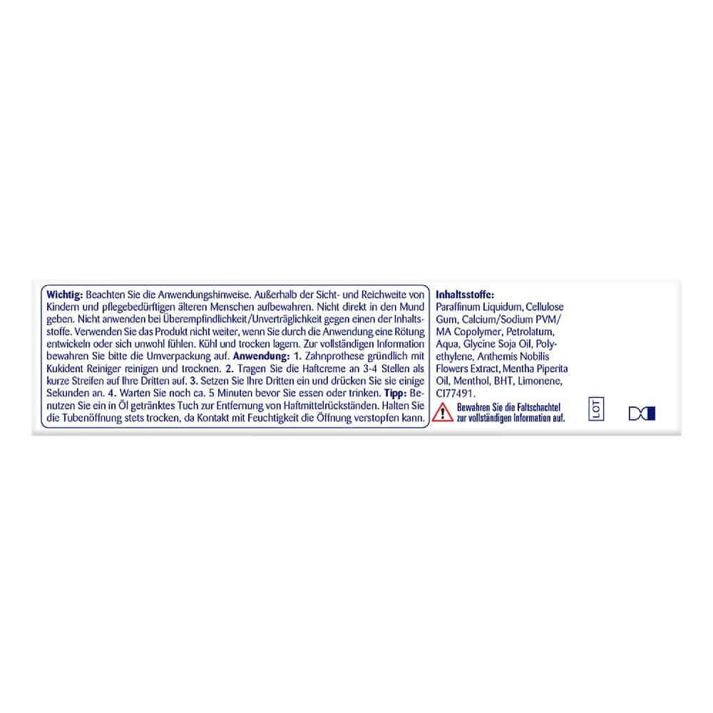 KUKIDENT Haftcreme Med+Kamille 40 g Creme