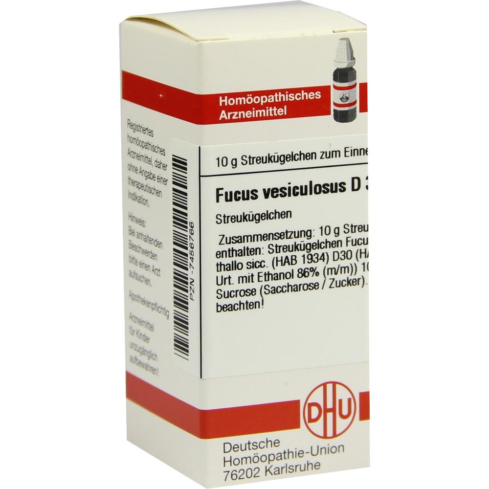 FUCUS VESICULOSUS D 30 Globuli 10 g Globuli
