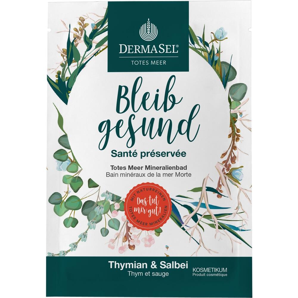 DERMASEL Bleib' gesund Totes Meer Mineralienbad Thymian & Salbei 60 g Salz