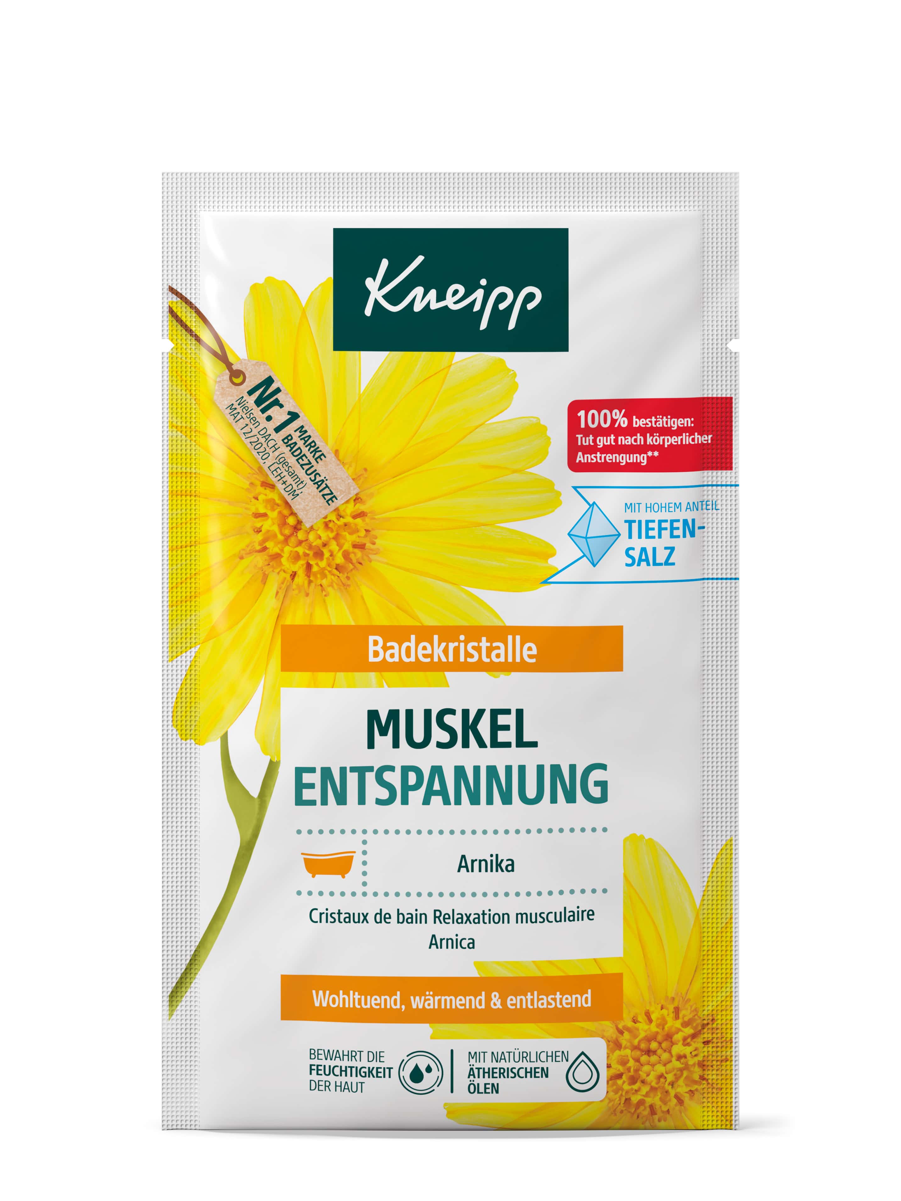 Kneipp Badekristalle MUSKEL ENTSPANNUNG Arnika 60 g Salz