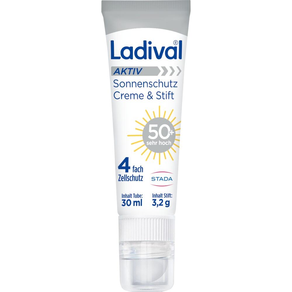 Ladival AKTIV Sonnenschutz Creme & Stift LSF 50+ 30 ml Creme