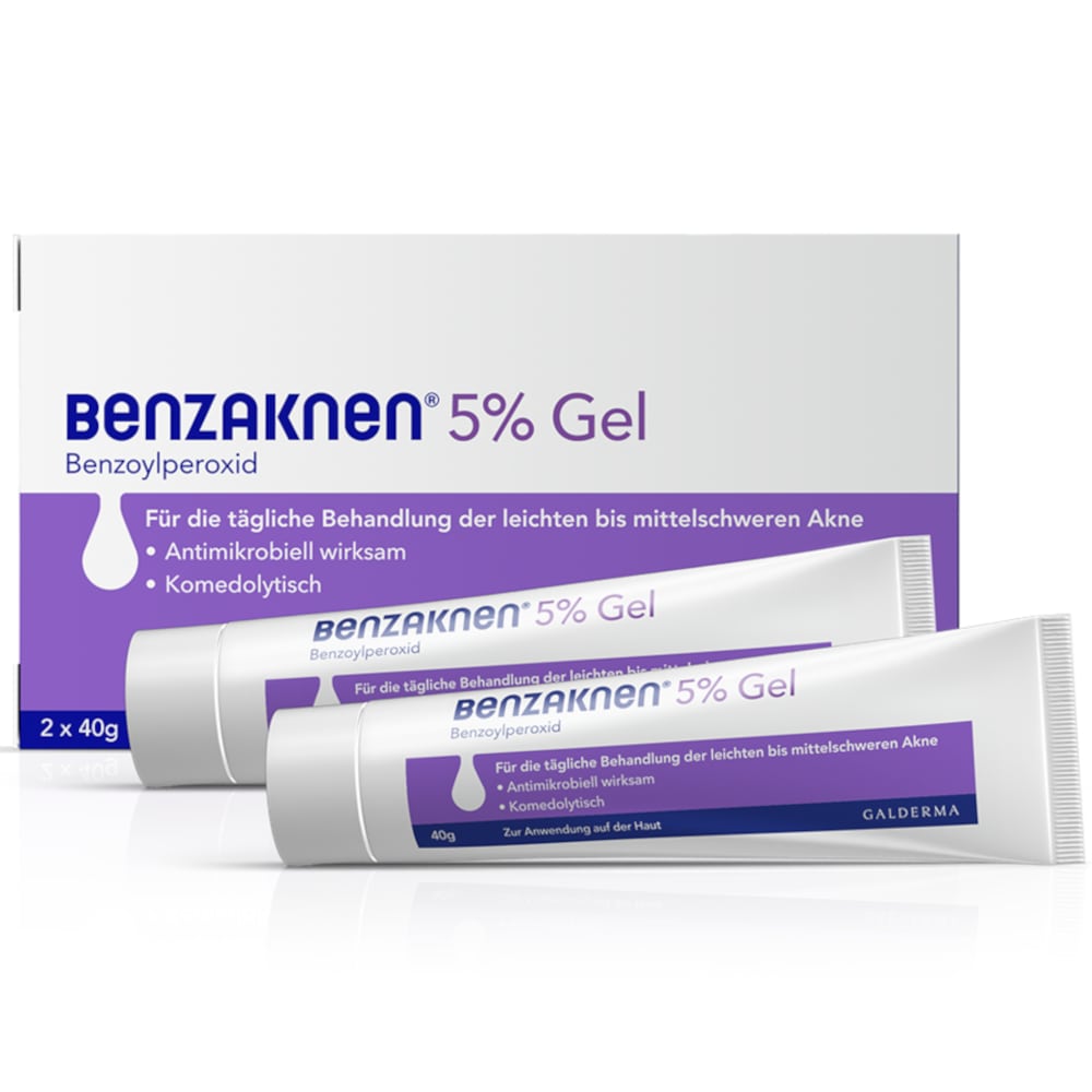 Benzaknen 5%  2X40 g Gel