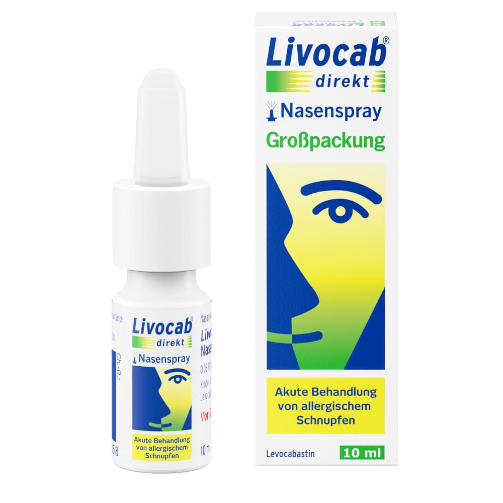 Livocab direkt Nasenspray bei Heuschnupfen und anderen Allergien