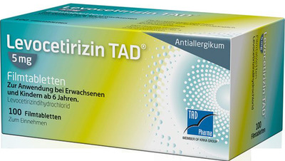 Levocetirizin TAD 5mg 100 St Filmtabletten