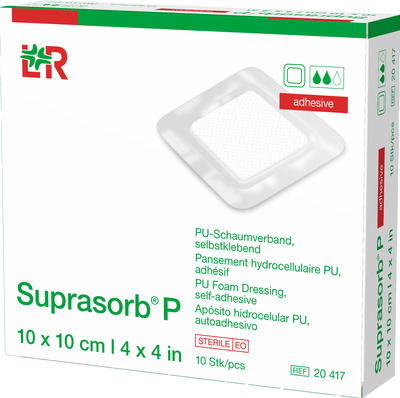 SUPRASORB P PU-Schaumv.10x10 cm selbstklebend 8 St Verband