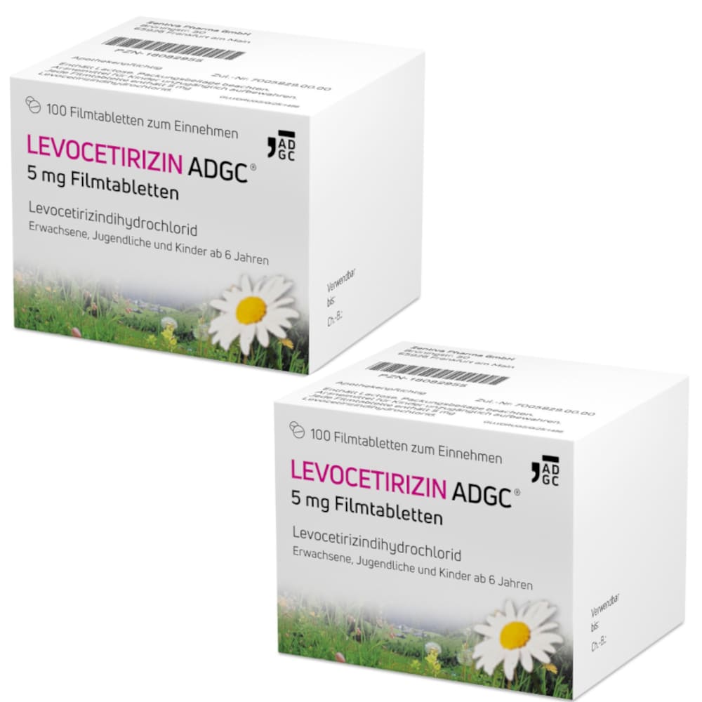 LEVOCETIRIZIN ADGC Doppelpack 2X100 St Filmtabletten
