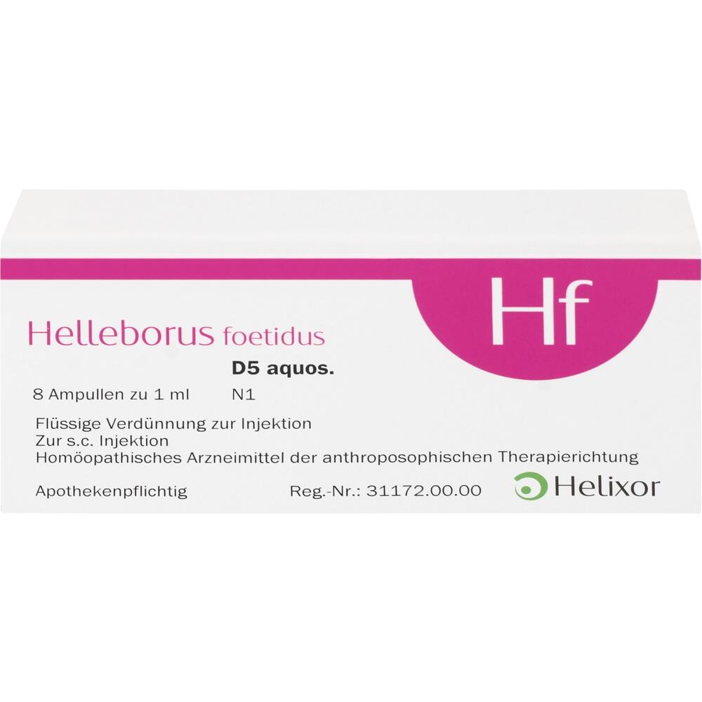HELLEBORUS FOETIDUS aquos. D 5 Ampullen 8X1 ml Ampullen