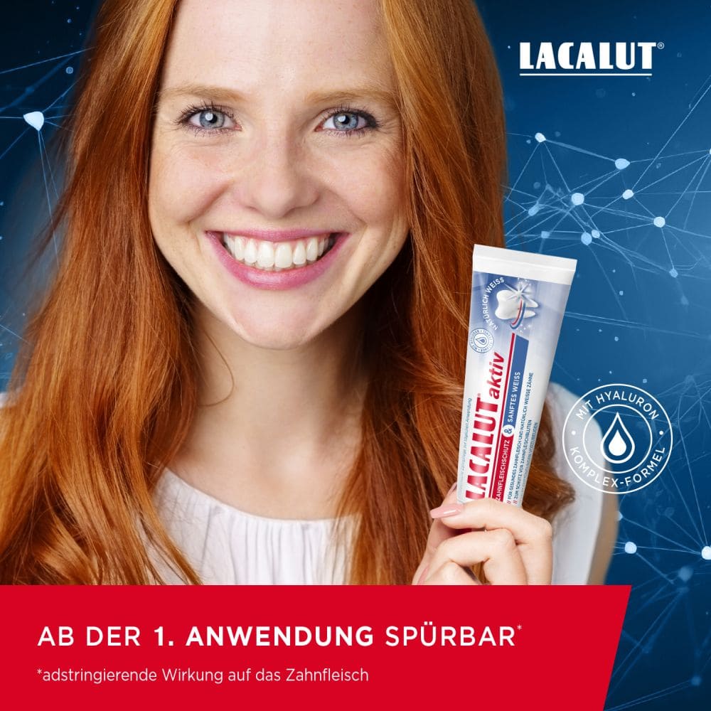 LACALUT Aktiv Zahnfleischschutz & Sanftes Weiß 75 ml Zahnpasta