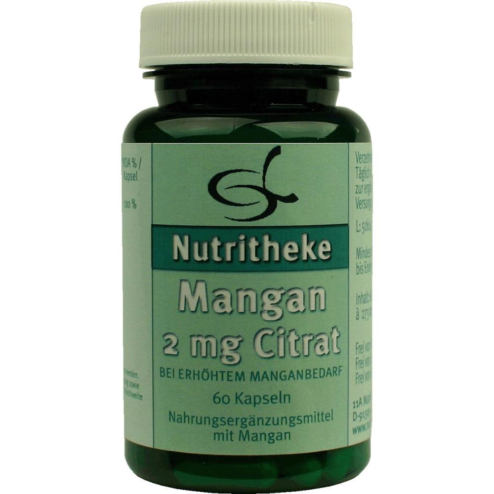 Mangan 2 mg Citrat  60 St Kapseln