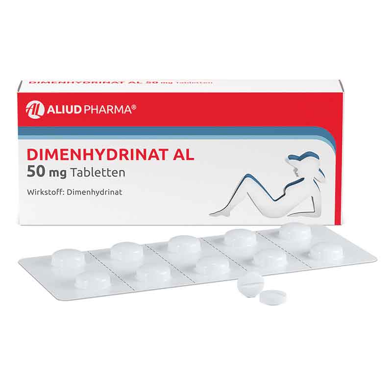 Dimenhydrinat AL 50 mg Tabletten bei Übelkeit und Erbrechen und Schwindel