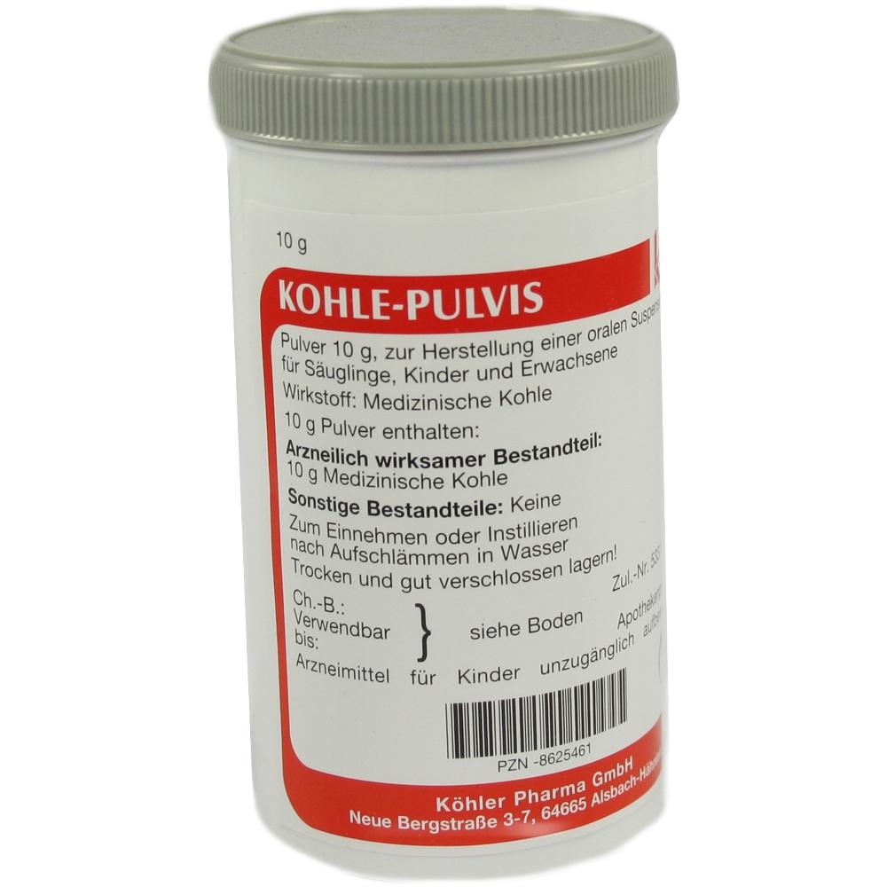 Kohle-Pulvis 10 g Pulver