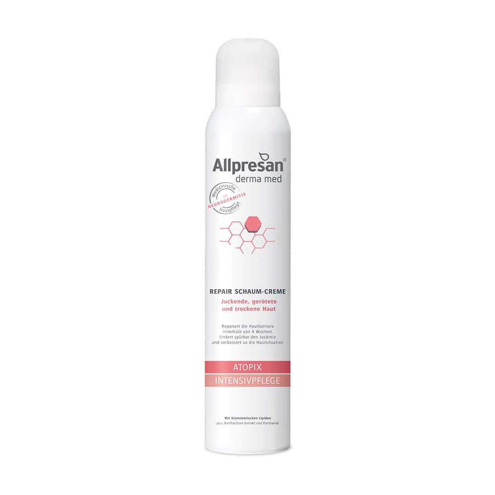 Allpresan derma med ATOPIX INTENSIVPFLEGE REPAIR SCHAUM-CREME 200 ml Schaum