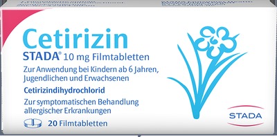 Cetirizin STADA 10mg 20 St Filmtabletten
