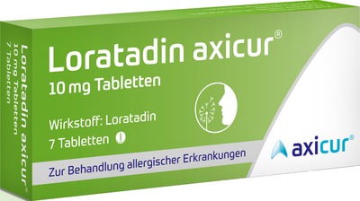Loratadin axicur 10 mg Tabletten 7 St Tabletten