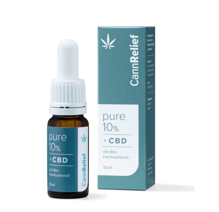 CannRelief pure 10% + CBD 10 ml Öl