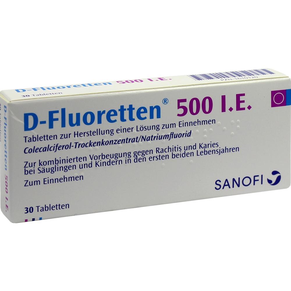 D-Fluoretten 500 I.E  30 St Tabletten