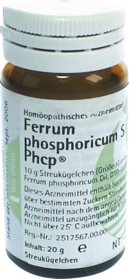 FERRUM PHOSPHORICUM S Phcp Globuli 20 g Globuli