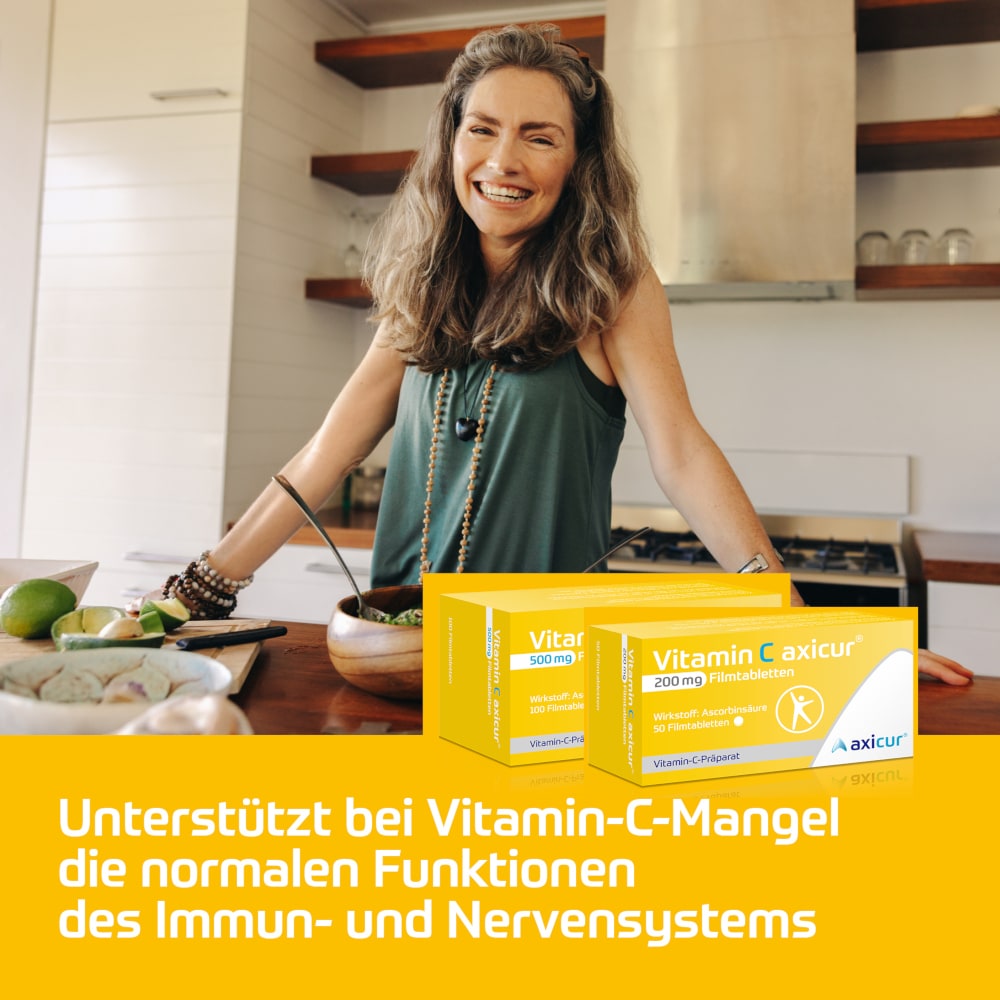 Vitamin C axicur 200 mg  100 St Filmtabletten