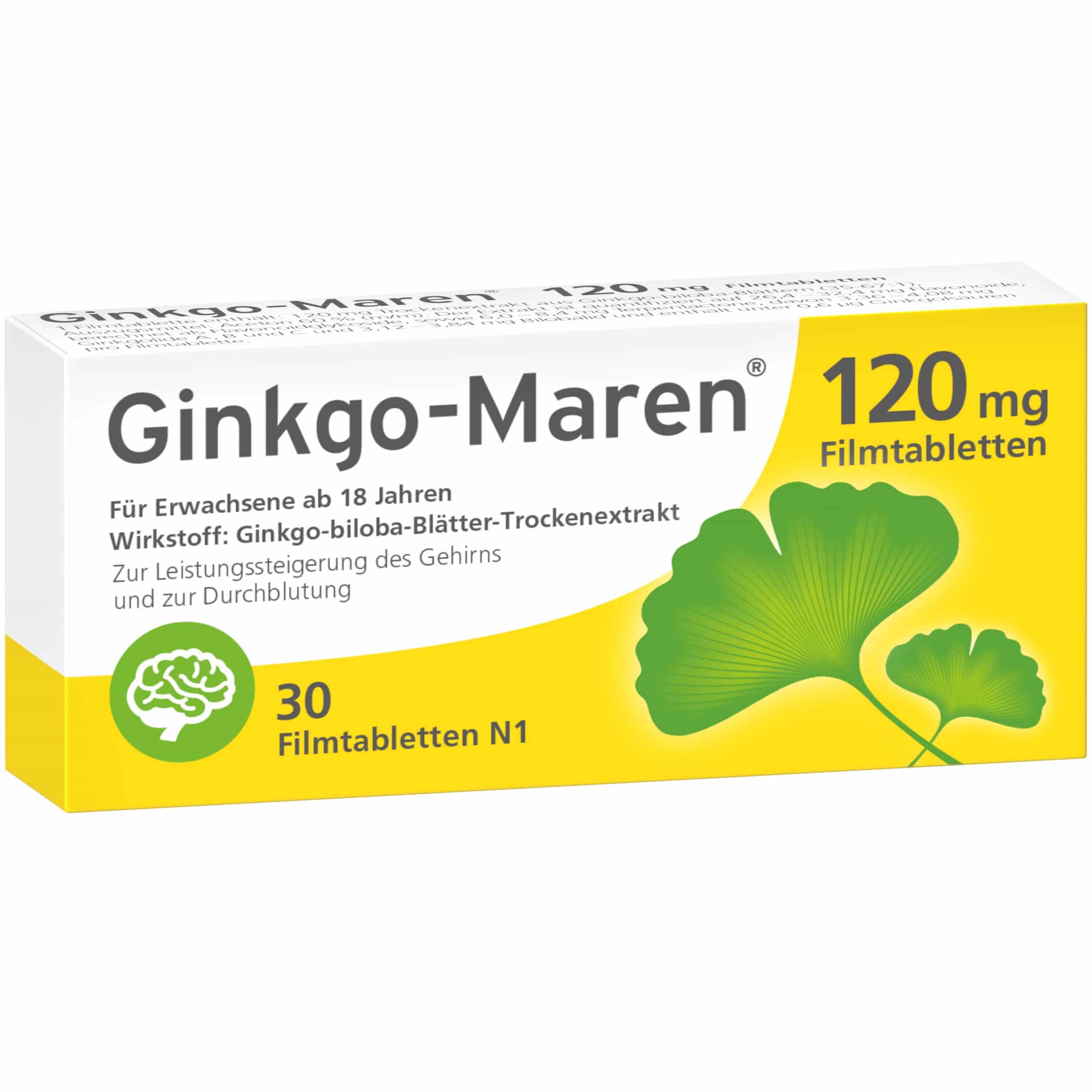 Ginkgo-Maren 120mg 30 St Filmtabletten