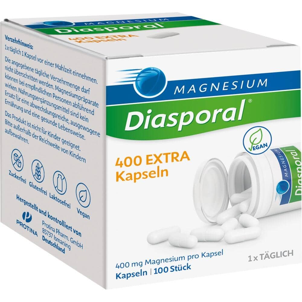MAGNESIUM Diasporal 400 EXTRA Kapseln 100 St Kapseln